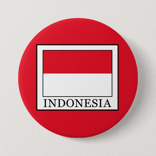 Indonesië Ronde Button 7,6 Cm (Voorkant)