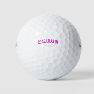 Indonesië Roze in de Koreaanse Hangul Kpop Golfballen