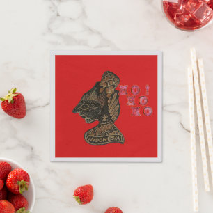 Indonesië Schaduwpop Hohoho Kerst servetten