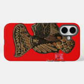 Indonesië Schaduwpop Hohoho Ontwerp Rood Canvas Case-Mate iPhone Case (Achterkant (horizontaal))