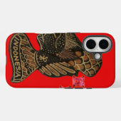 Indonesië Schaduwpop Hohoho Ontwerp Rood Canvas Case-Mate iPhone Case (Achterkant (horizontaal))