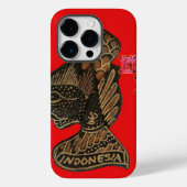 Indonesië Schaduwpop Hohoho Ontwerp Rood Canvas Case-Mate iPhone Case (Achterkant)
