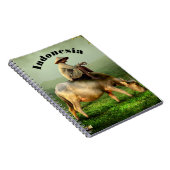 Indonesië Schilderachtig landschap met buffel en b Notitieboek (Rechterzijde)