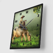 Indonesië Schilderachtig landschap met buffel en b Vierkante Klok (Hoek)