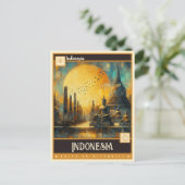 Indonesië | schilderij briefkaart (Staand voorkant)