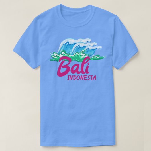 Indonesië Surfer Paradise Gift Bali T-shirt (Design voorkant)