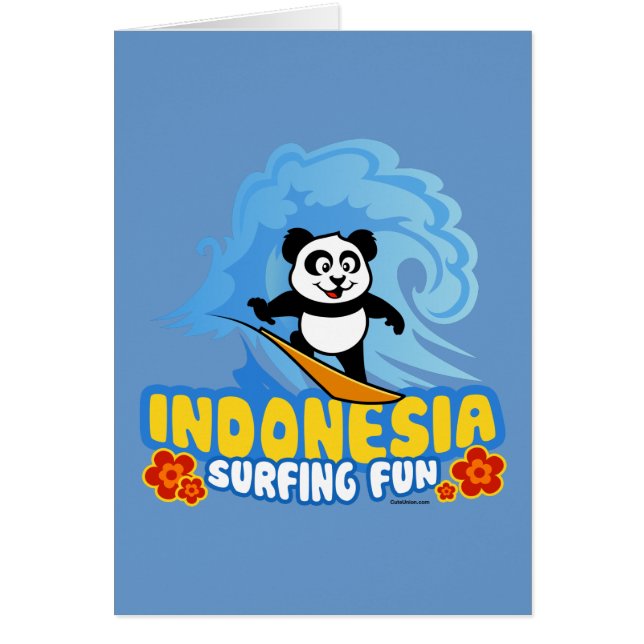 Indonesië Surfing Panda (Voorkant)