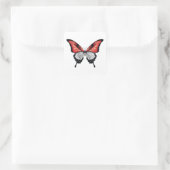Indonesië Swallowtail vlinder vlag Vierkante Sticker (Tas)