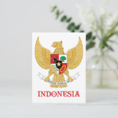 INDONESIË - verzegeling/embleem/blazon/wapen/symbo Briefkaart (Staand voorkant)