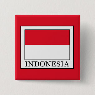 Indonesië Vierkante Button 5,1 Cm