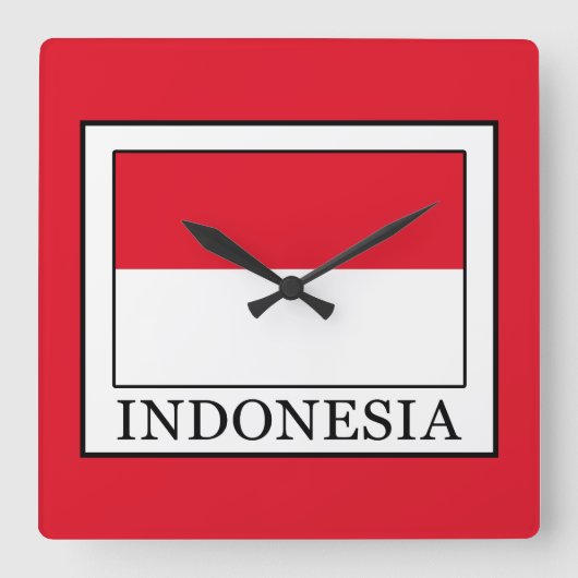 Indonesië Vierkante Klok (Voorkant)
