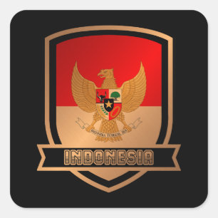 Indonesië Vierkante Sticker