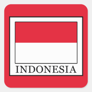 Indonesië Vierkante Sticker
