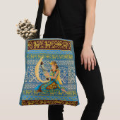 Indonesië Vintage, Sasando Traditionele Muziek Tote Bag (Dichtbij)