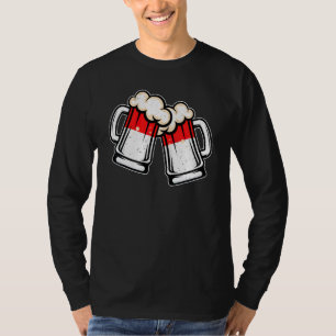 Indonesië Vlag Bier Mok Cool Indonesisch Bier T-shirt