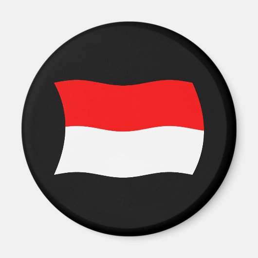 Indonesië Vlag Magneet (Voorkant)