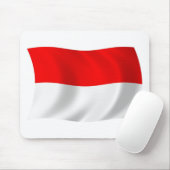 Indonesië Vlag Muismat (Met muis)
