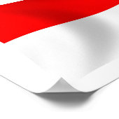 Indonesië Vlag Poster Print (Hoek)