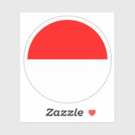 Indonesië Vlag Ronde Sticker