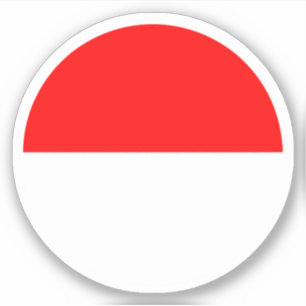Indonesië Vlag Ronde Sticker