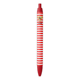 Indonesië Vlag Schattige Patriotische Zwarte Inktp Inkt Pen