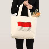 Indonesië Vlag Schoudertas Grote Tote Bag (Voorkant (product))