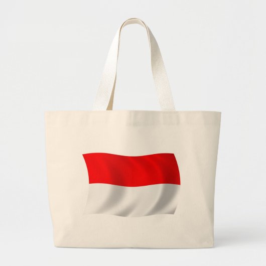 Indonesië Vlag Schoudertas Grote Tote Bag (Voorkant)
