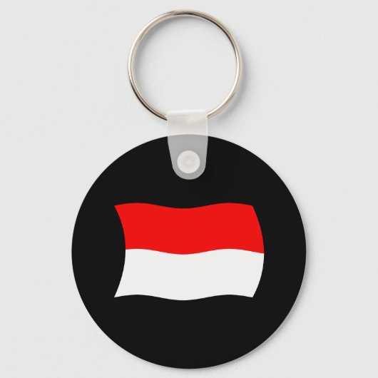 Indonesië Vlag Sleutelhanger (Voorkant)