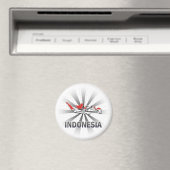 Indonesië Vlaggenkaart 2.0 Magneet (Insitu (Vaatwasser))