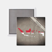 Indonesien Magneet (Voorkant / Achterkant)