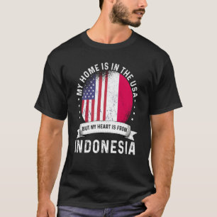 Indonesisch-Amerikaanse patriot trots opgegroeid t T-shirt