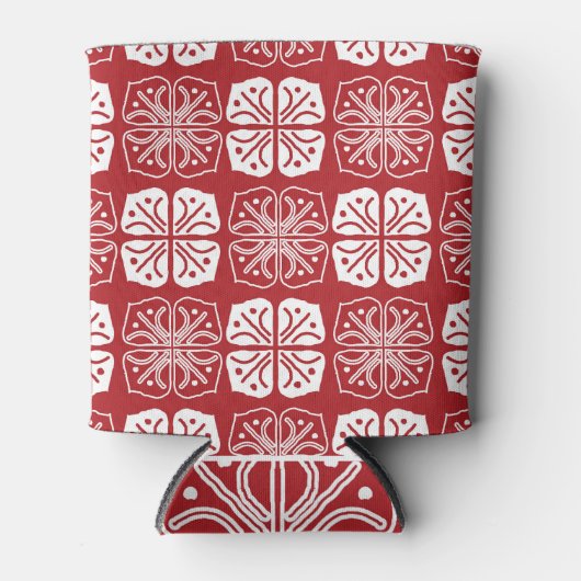 Indonesisch Batik Kawung Gurda Design Blikjeskoeler (Voorkant)