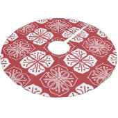 Indonesisch Batik Kawung Gurda Design Kerstboom Rok (Gekanteld)