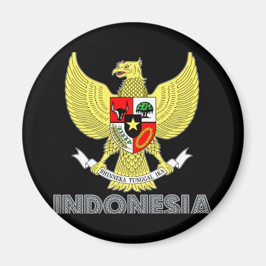 Indonesisch embleem magneet (Voorkant)