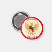 Indonesisch Erfgoed Embleem Magneet (Voorkant / Achterkant)