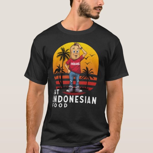 Indonesisch eten t-shirt (Voorkant)
