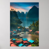 Indonesisch Gevist dorp Poster (Voorkant)