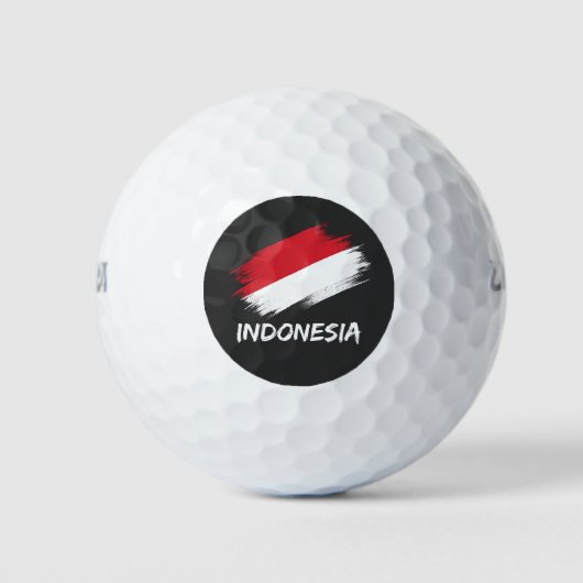 Indonesisch: Indonesische vlaggensportliefhebbers Golfballen (Voorkant)