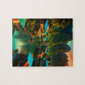 Indonesisch klein vissersdorp legpuzzel (Horizontaal)