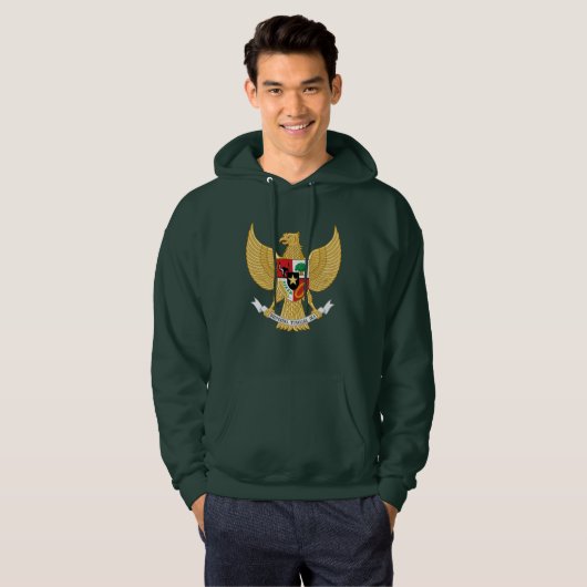 Indonesisch nationaal embleem hoodie (Voorkant volledig)