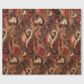 Indonesisch patroon 2 cadeaupapier (Vlak)