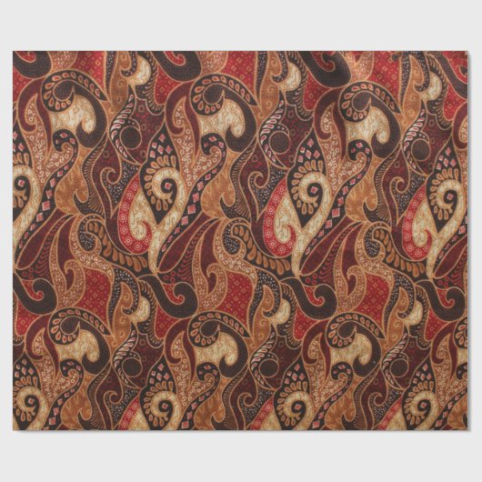 Indonesisch patroon 2 cadeaupapier (Vlak)