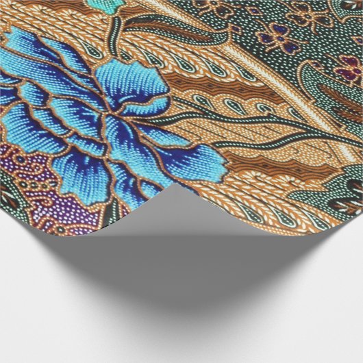 Indonesisch patroon cadeaupapier (Hoek)