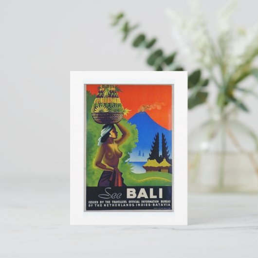 Indonesisch reisbureau Bali Briefkaart (Staand voorkant)