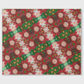 Indonesisch rood cadeaupapier (Vlak)
