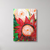 Indonesisch rood canvas afdruk (Voorkant)