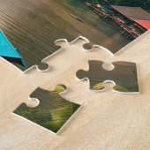Indonesisch vissersdorp legpuzzel (Zijkant)