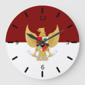 Indonesisch vlaggenembleem grote klok (Voorkant)