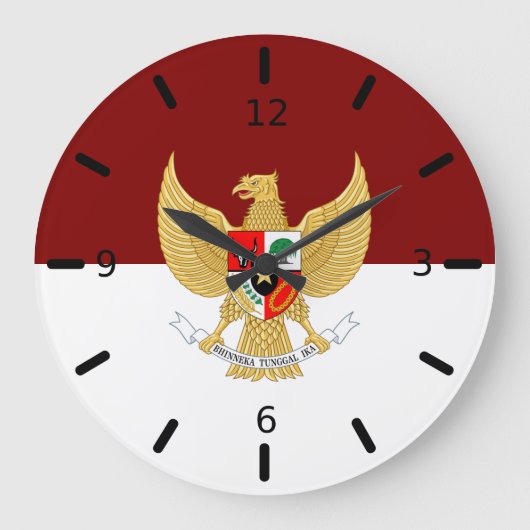 Indonesisch vlaggenembleem grote klok (Voorkant)