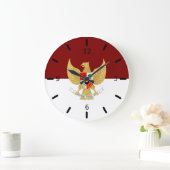 Indonesisch vlaggenembleem grote klok (Huis)